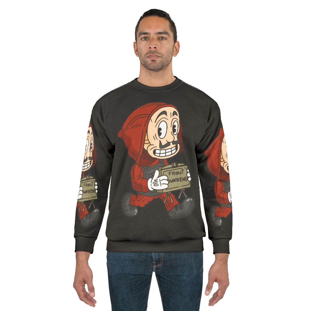 Vintage Cartoon Style Money Heist Sweatshirt