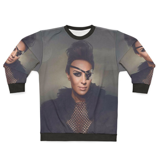 Monica Naranjo Orange Sweatshirt with Music Icon Design