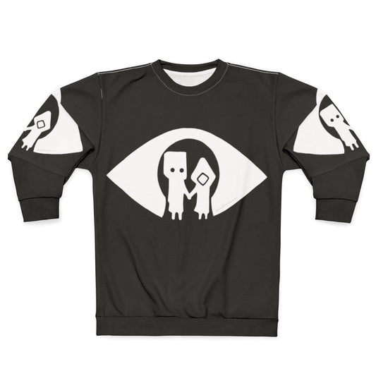 Mono and Six Holding Hands Black Gaming Sweatshirt