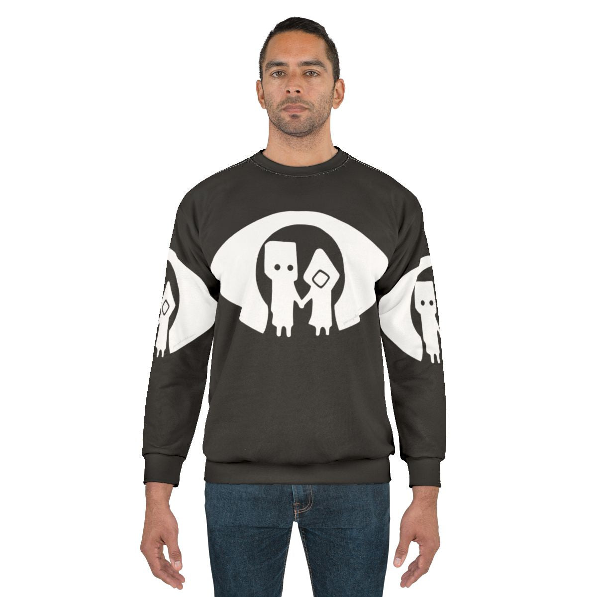 Mono and Six Holding Hands Black Gaming Sweatshirt