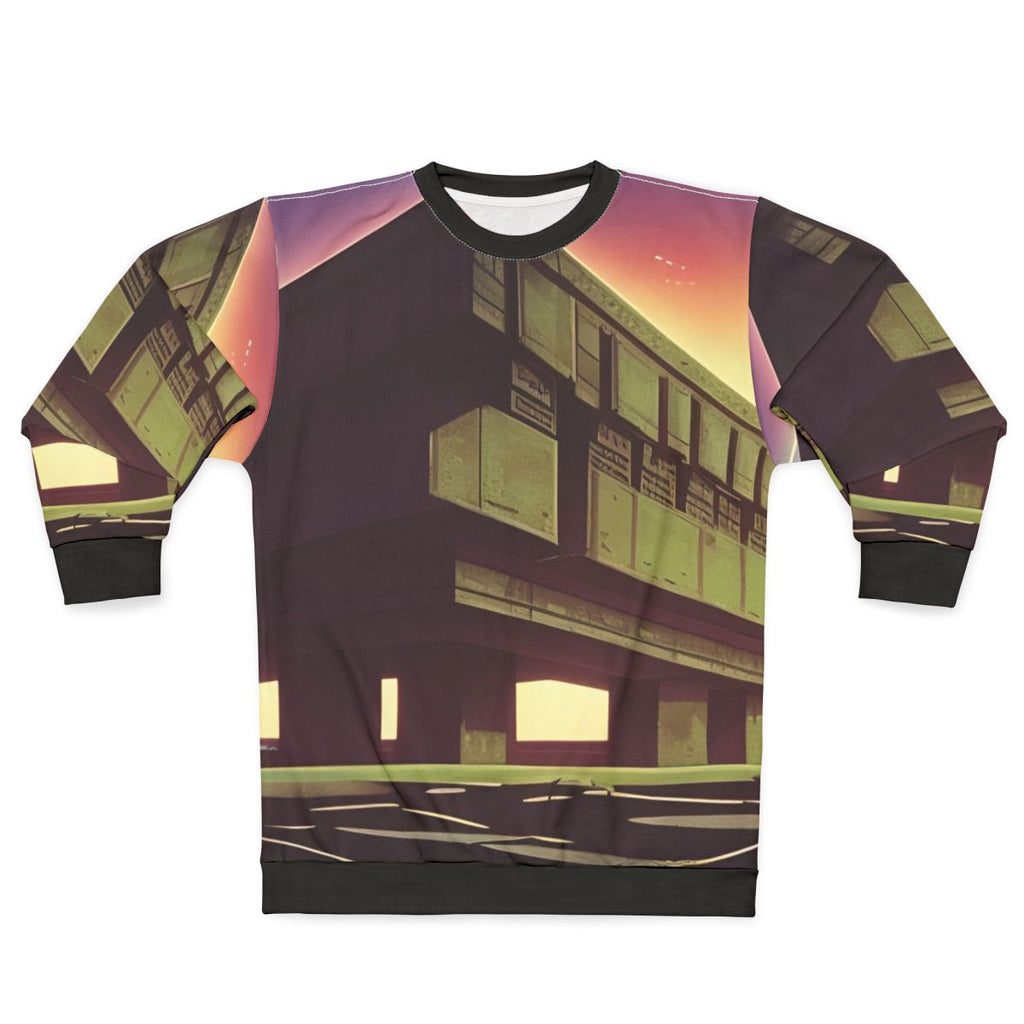 Monolith Sweatshirt - Brutalist Futuristic Fashion