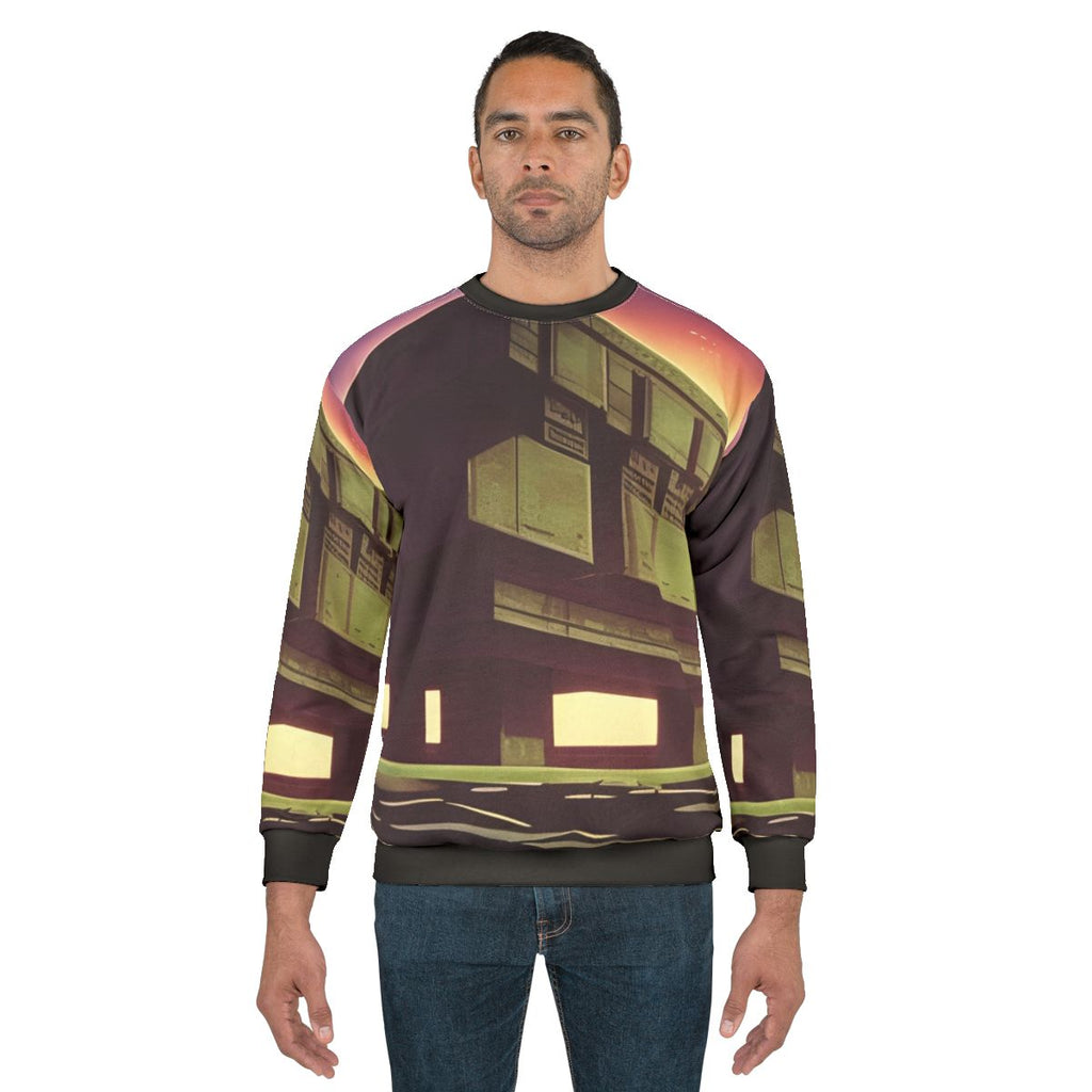 Monolith Sweatshirt - Brutalist Futuristic Fashion
