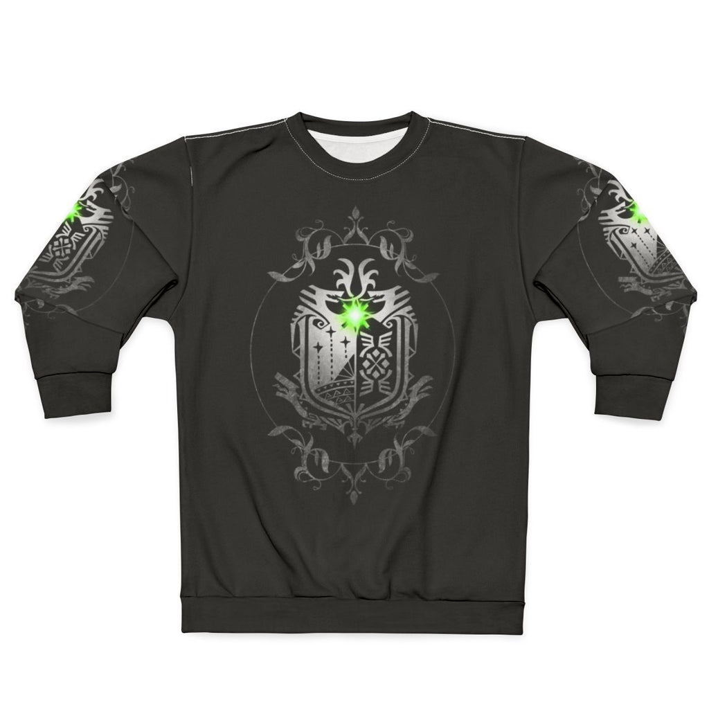 Monster Hunter World Sweatshirt featuring the game's iconic emblem