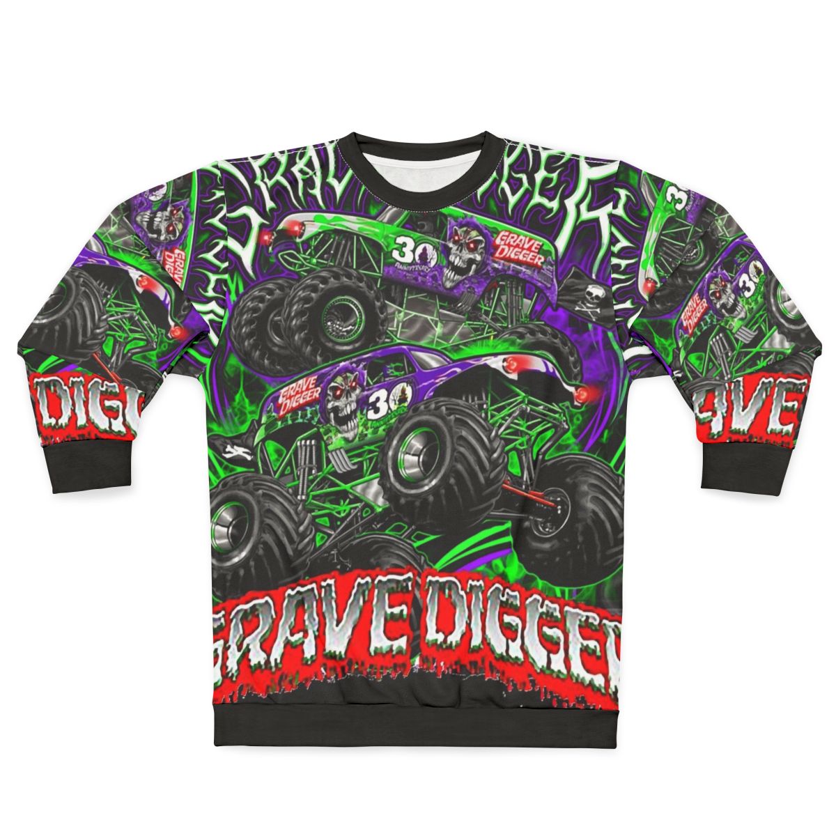 Monster Jam Grave Digger Monster Sweatshirt