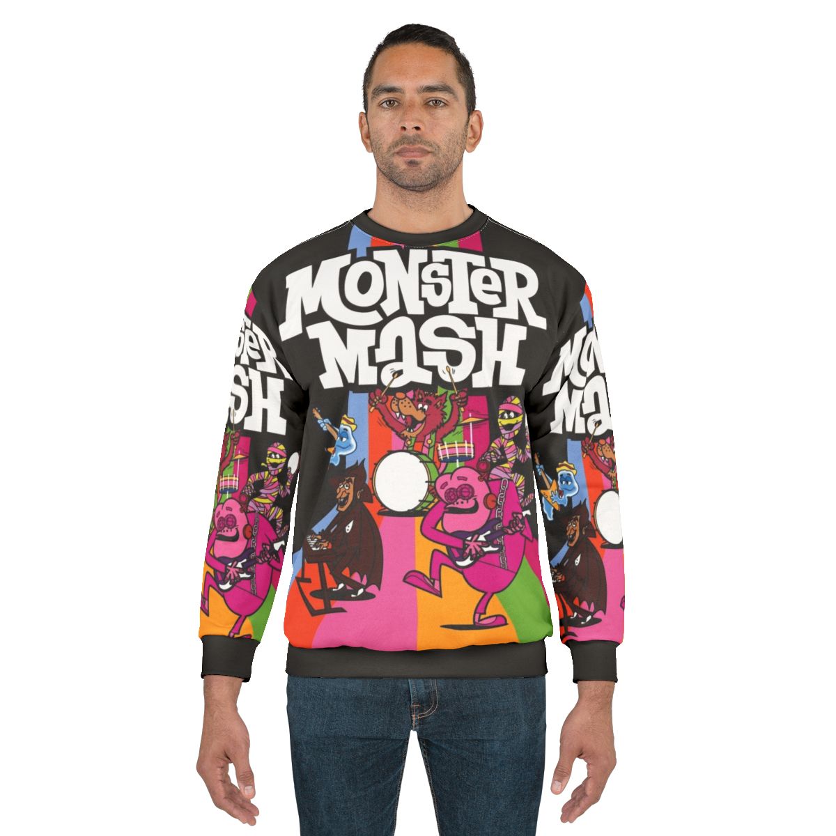 Vintage Monster Cereal Sweatshirt featuring a Monster Mash graphic
