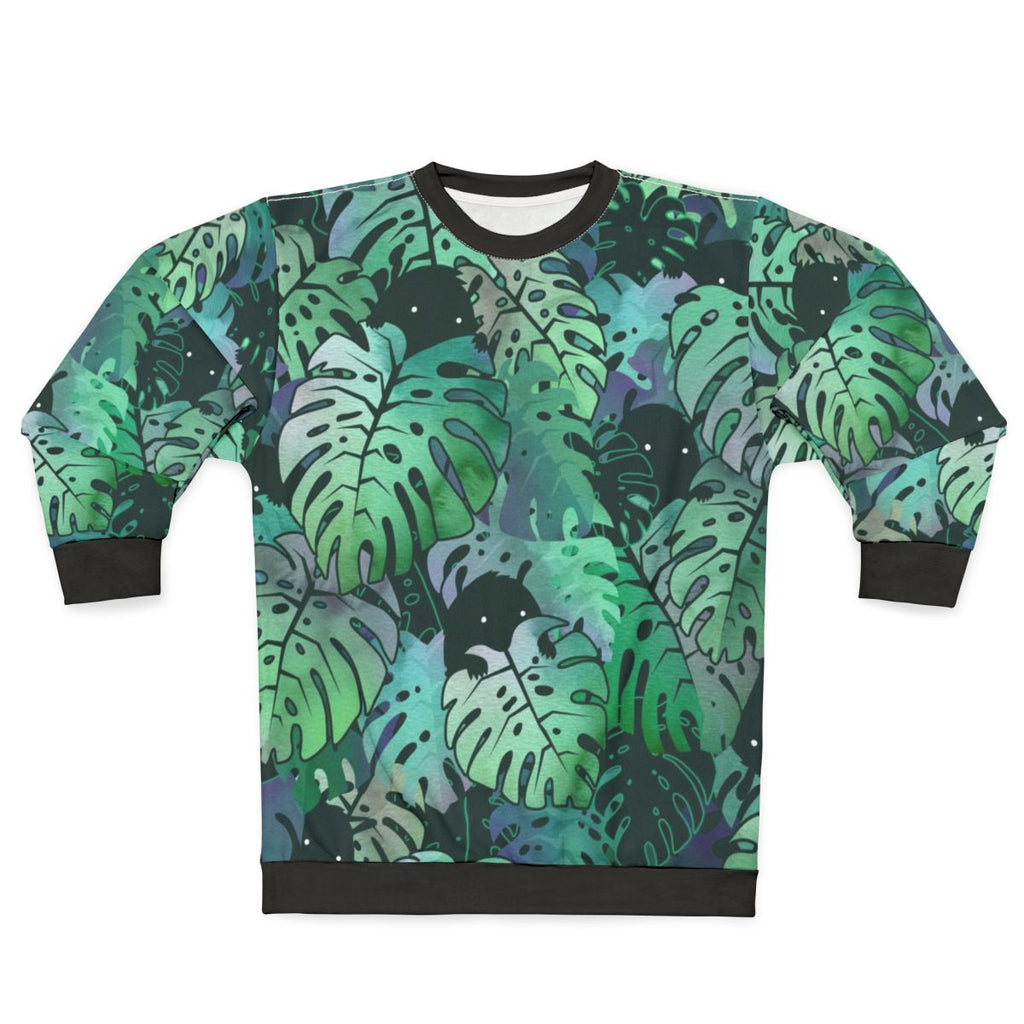 Tropical Monstera Monster Sweatshirt