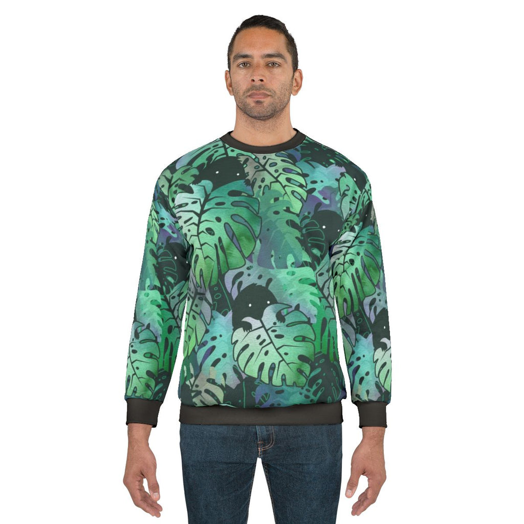 Tropical Monstera Monster Sweatshirt