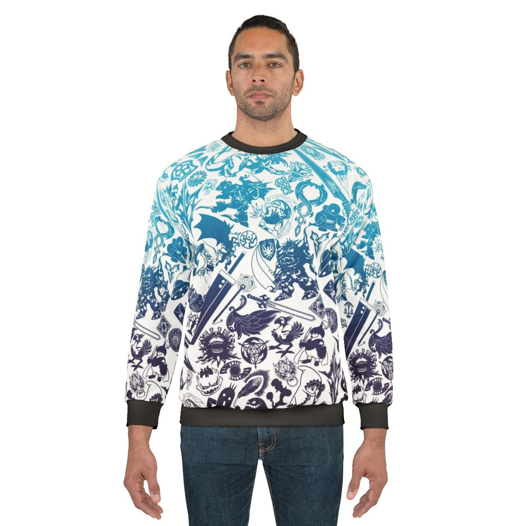 Moogle Verse Final Fantasy Blue Sweatshirt