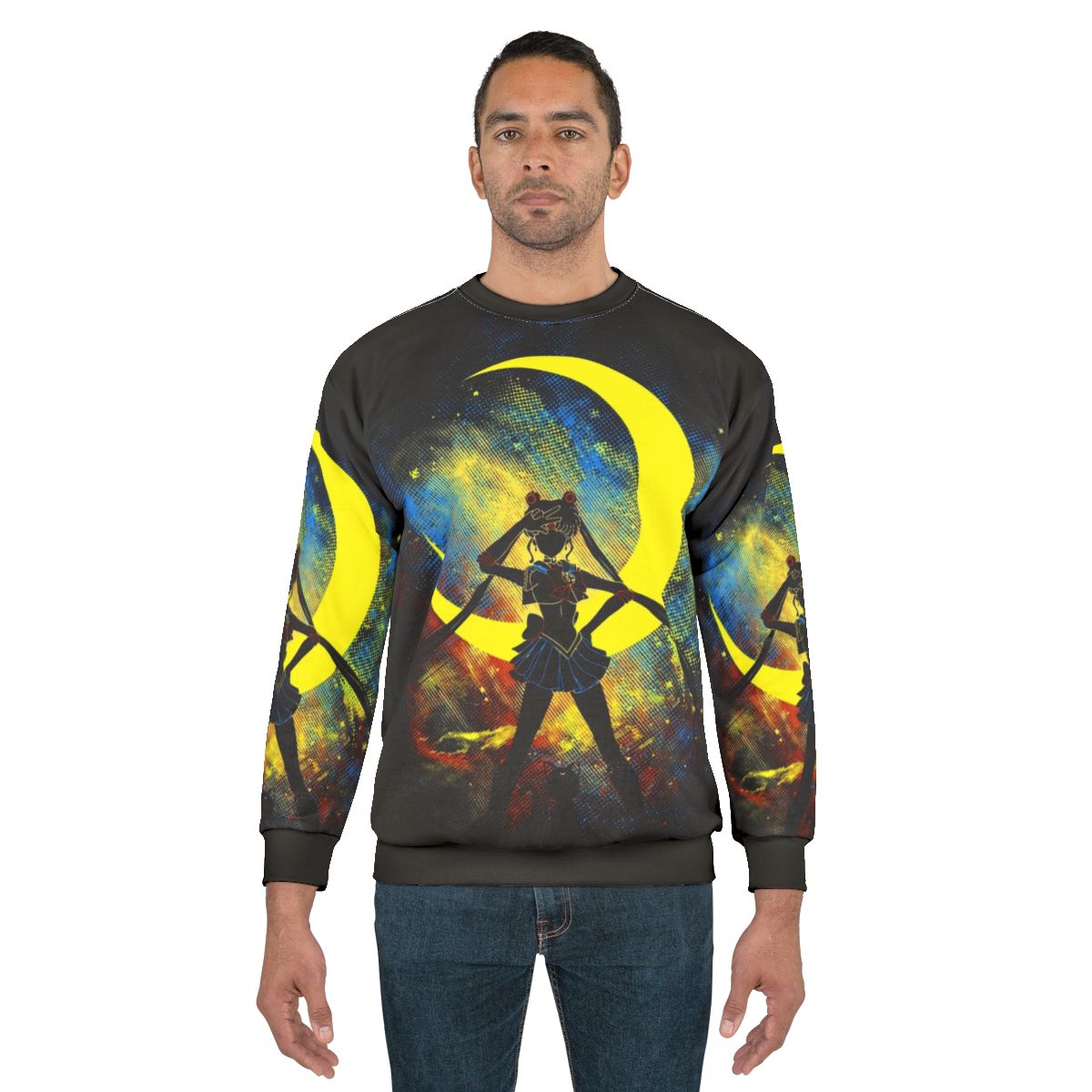 Celestial Moon Art Sweatshirt
