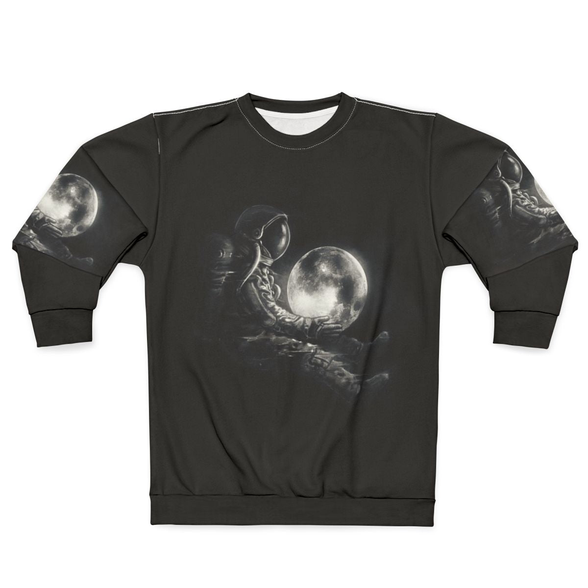 Cosmic moon play sweatshirt with astronaut design