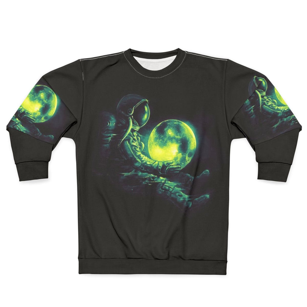 Cosmic moon play sweatshirt with space and galaxy design