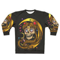 Gothic Moon Skull Sweatshirt - Dark Occult Horror Art