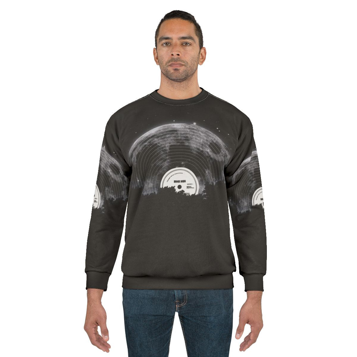 Cosmic Moon Song Sweatshirt - Vintage Inspired Space Apparel