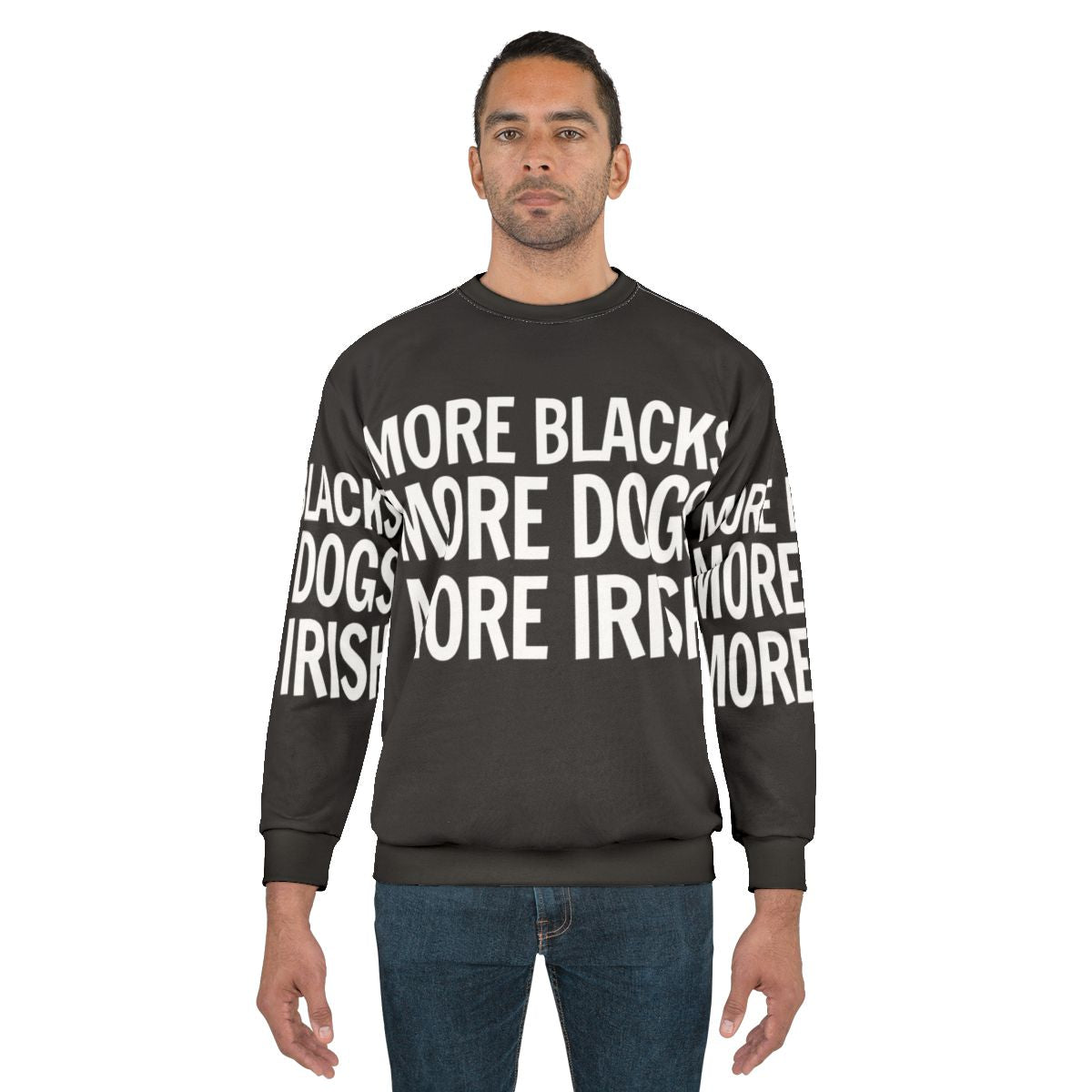 Irish Sweatshirt with Black Lives Matter and Dog Lover Graphics
