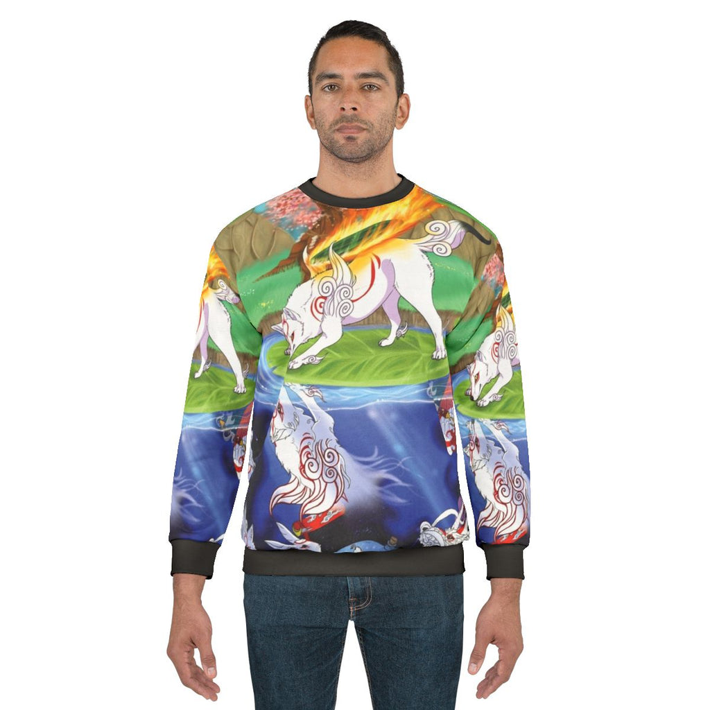 Okami Amaterasu Wolf "More Than It Seems" Sweatshirt