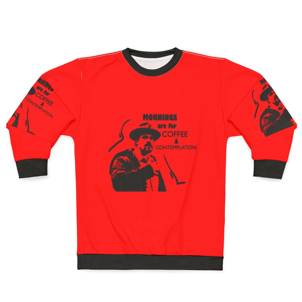 Mornings Are for Coffee and Contemplation Stranger Things Hopper Sweatshirt