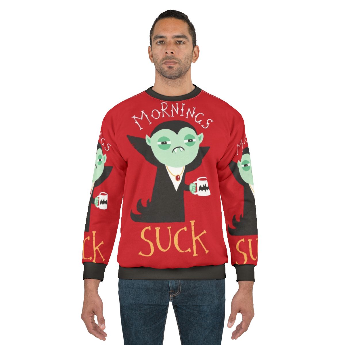 Mornings Suck Vampire Sweatshirt