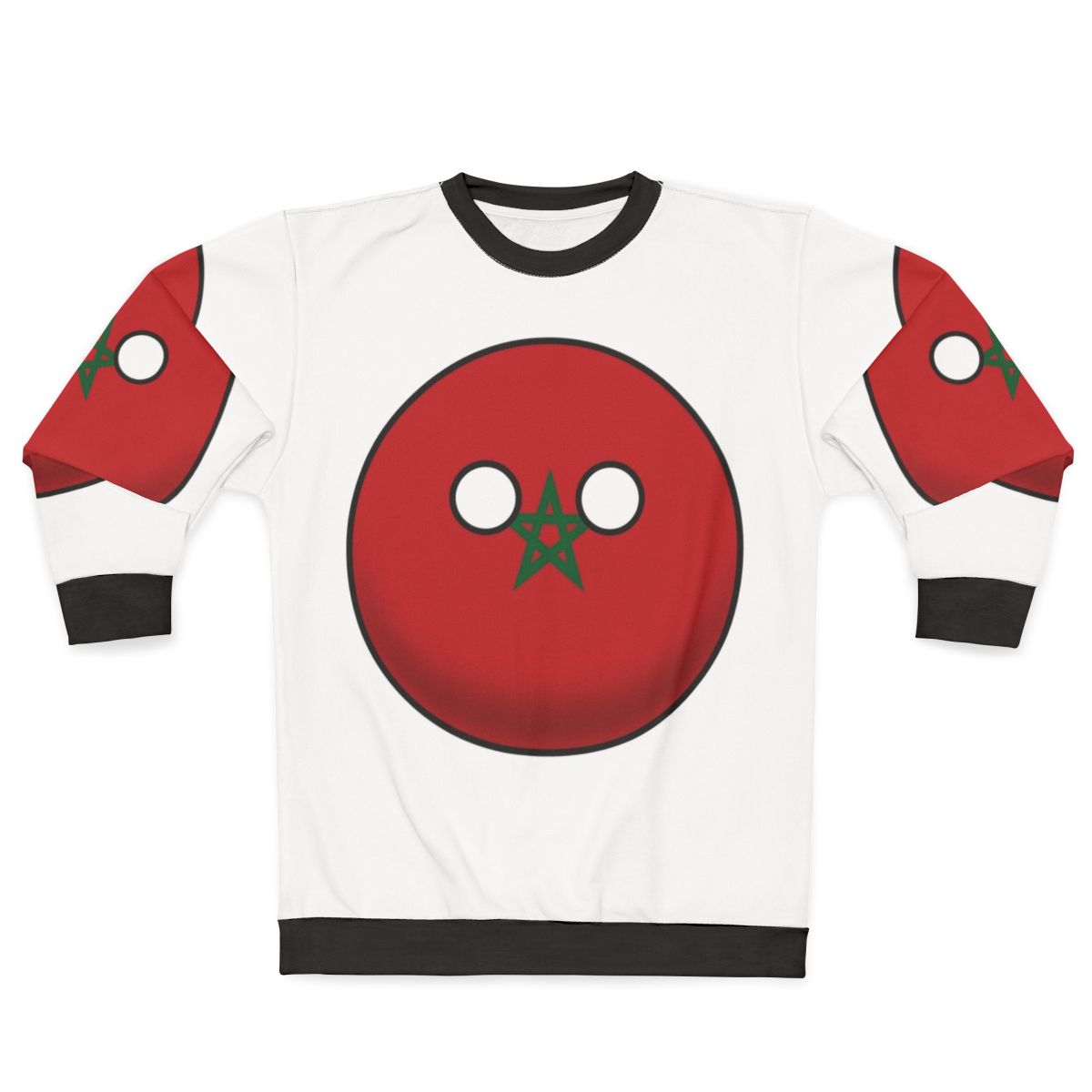 Morocco Countryball Design on Sweatshirt