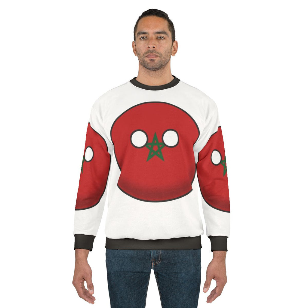 Morocco Countryball Design on Sweatshirt