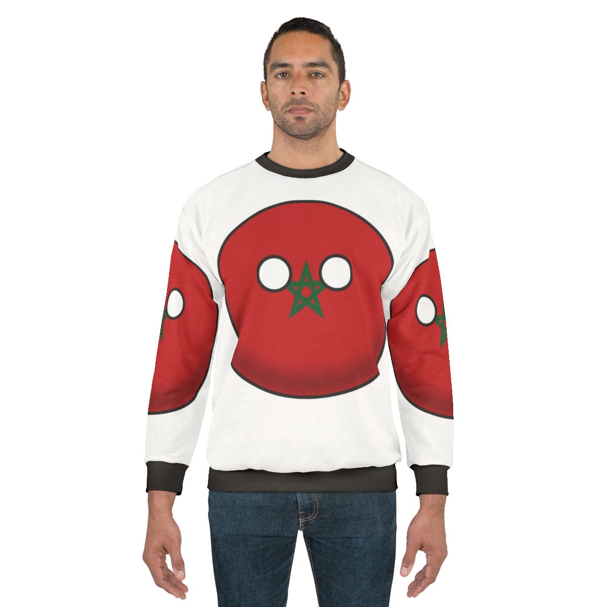 Morocco Countryball Design on Sweatshirt