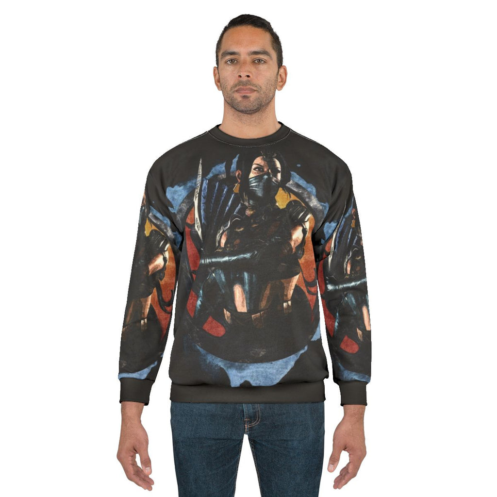 Mortal Kombat Kitana Fighter Grunge Sweatshirt