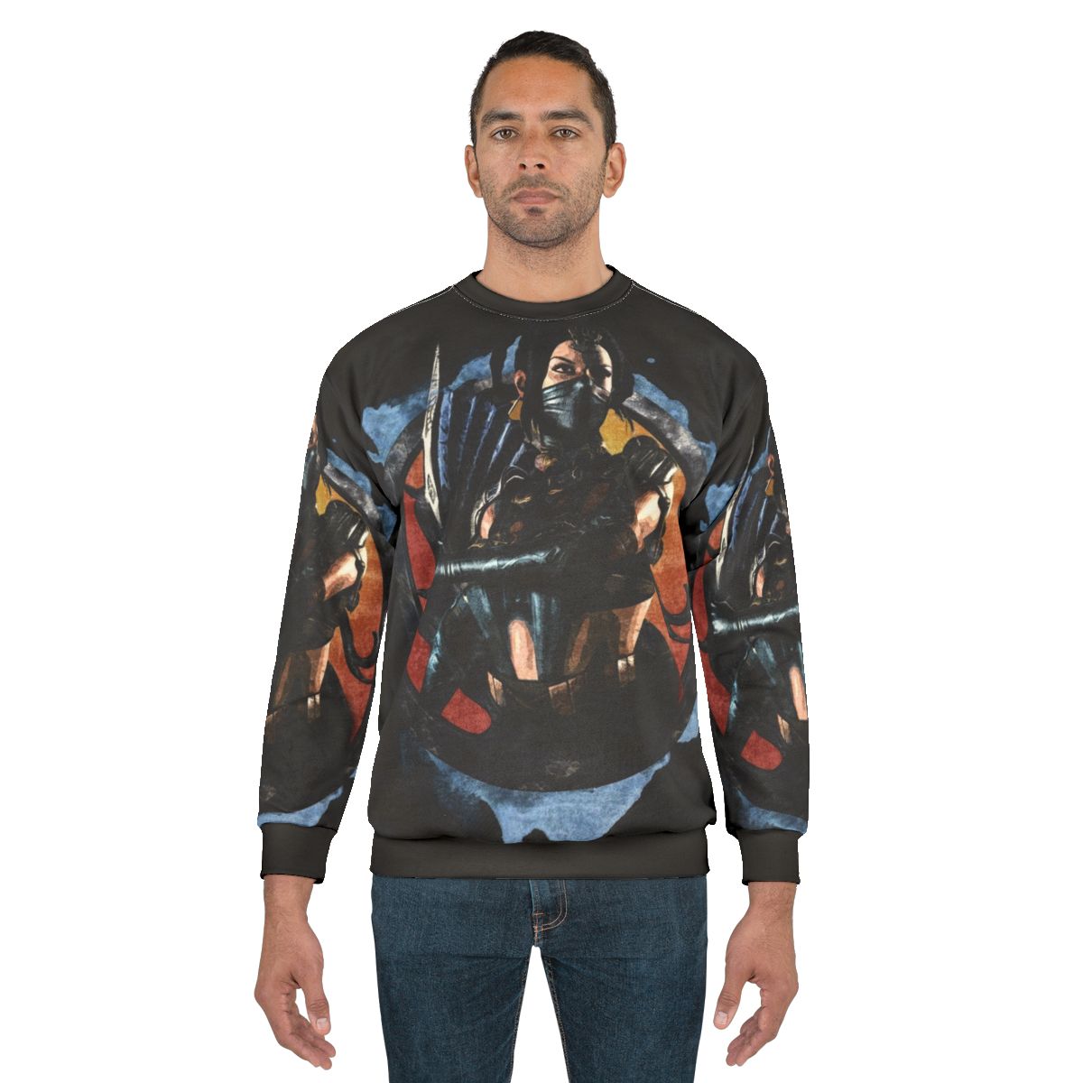Mortal Kombat Kitana Fighter Grunge Sweatshirt