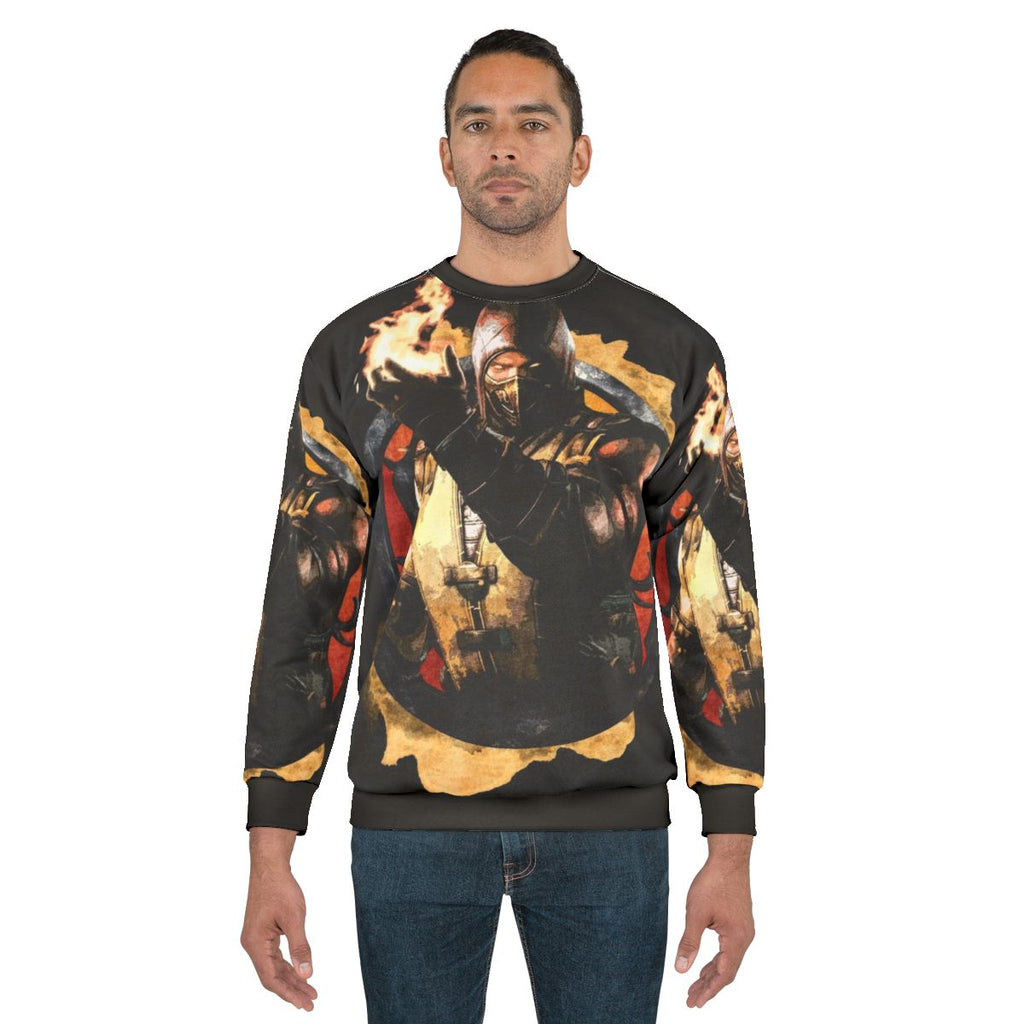 Mortal Kombat Scorpion Gamer Sweatshirt