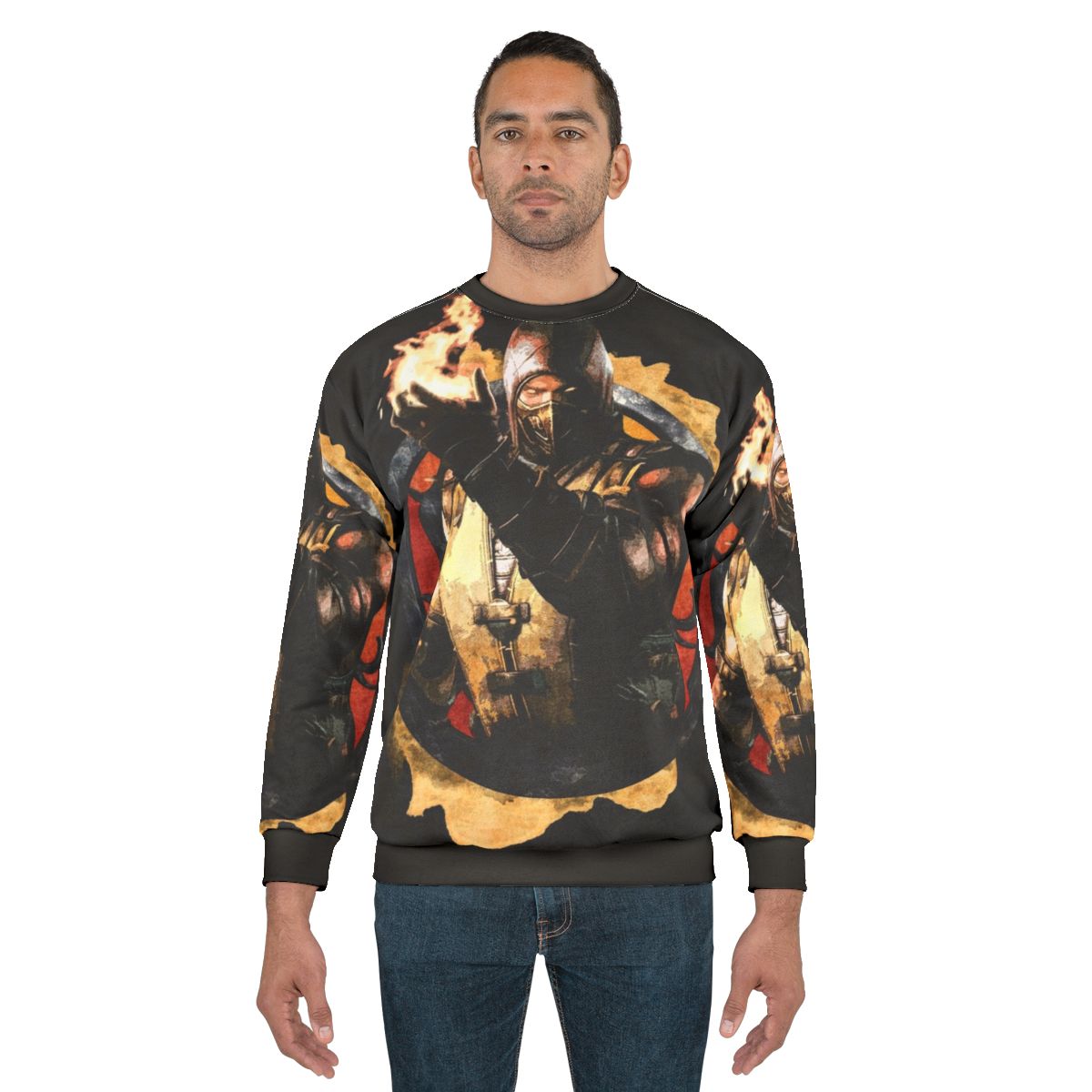 Mortal Kombat Scorpion Gamer Sweatshirt