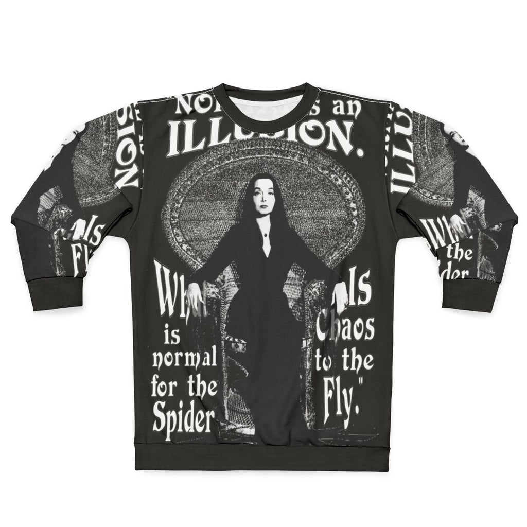 Morticia Addams "Normal Is An Illusion" Sweatshirt