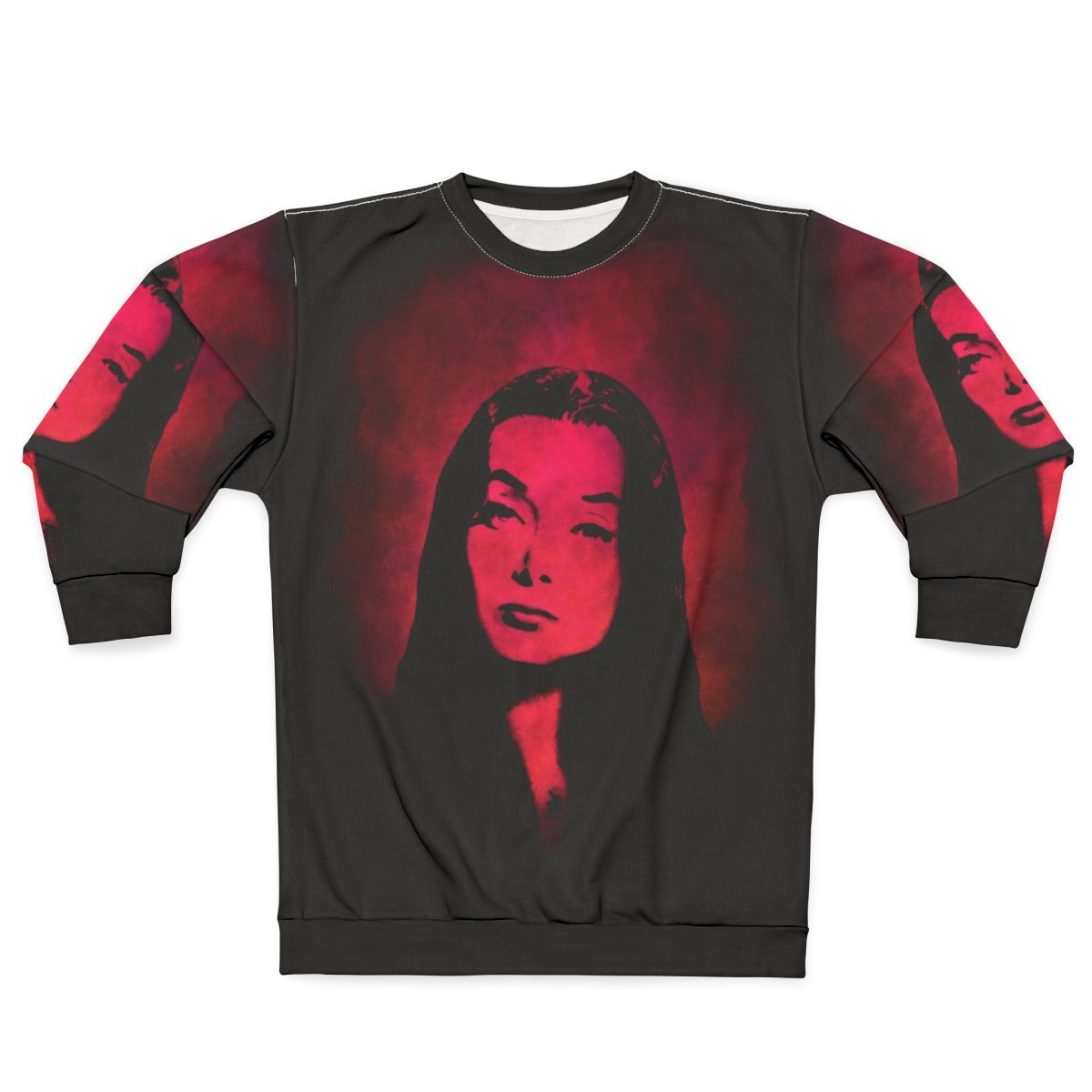 Morticia Addams inspired gothic sweatshirt