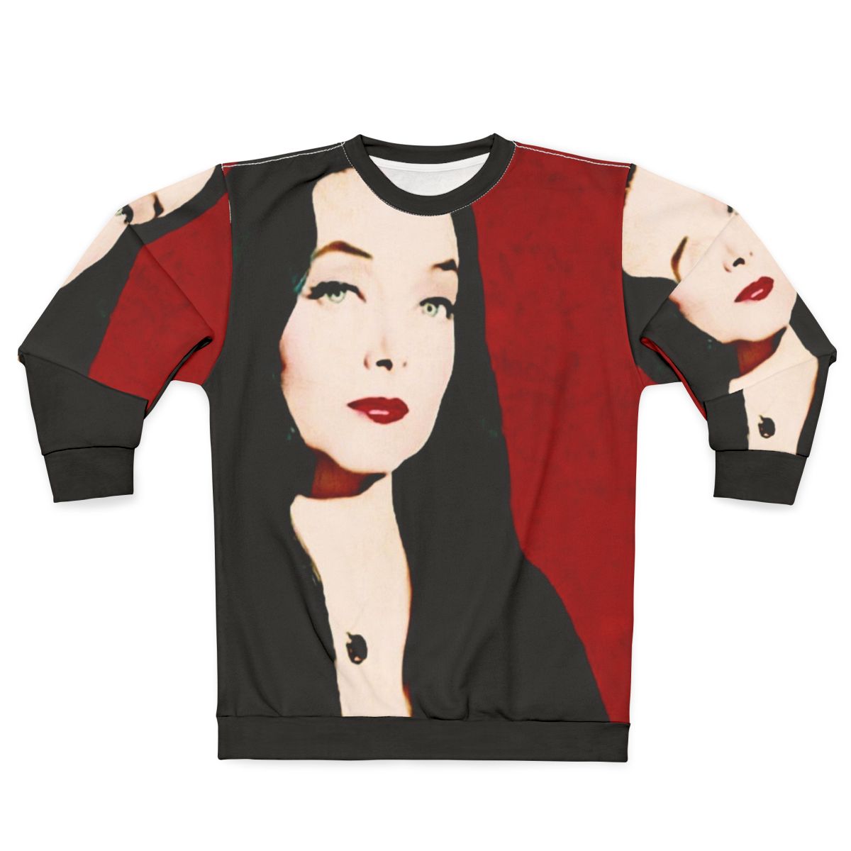 Morticia Addams Gothic Horror Sweatshirt