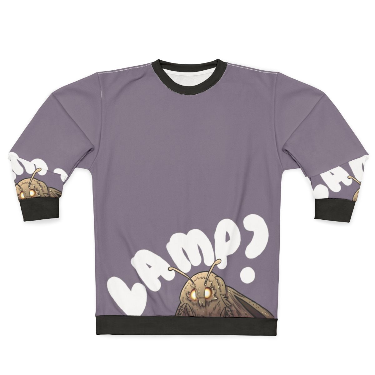 Moth Lamp Meme Sweatshirt - Unique Bug Insect Clothing