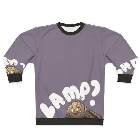Moth Lamp Meme Sweatshirt - Unique Bug Insect Clothing