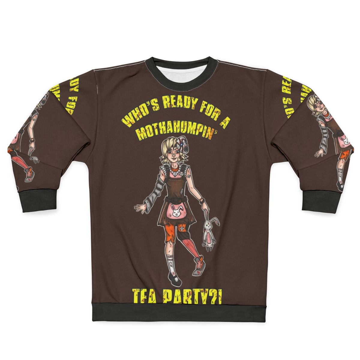 Borderlands Tiny Tina Mothahumpin Tea Party Sweatshirt