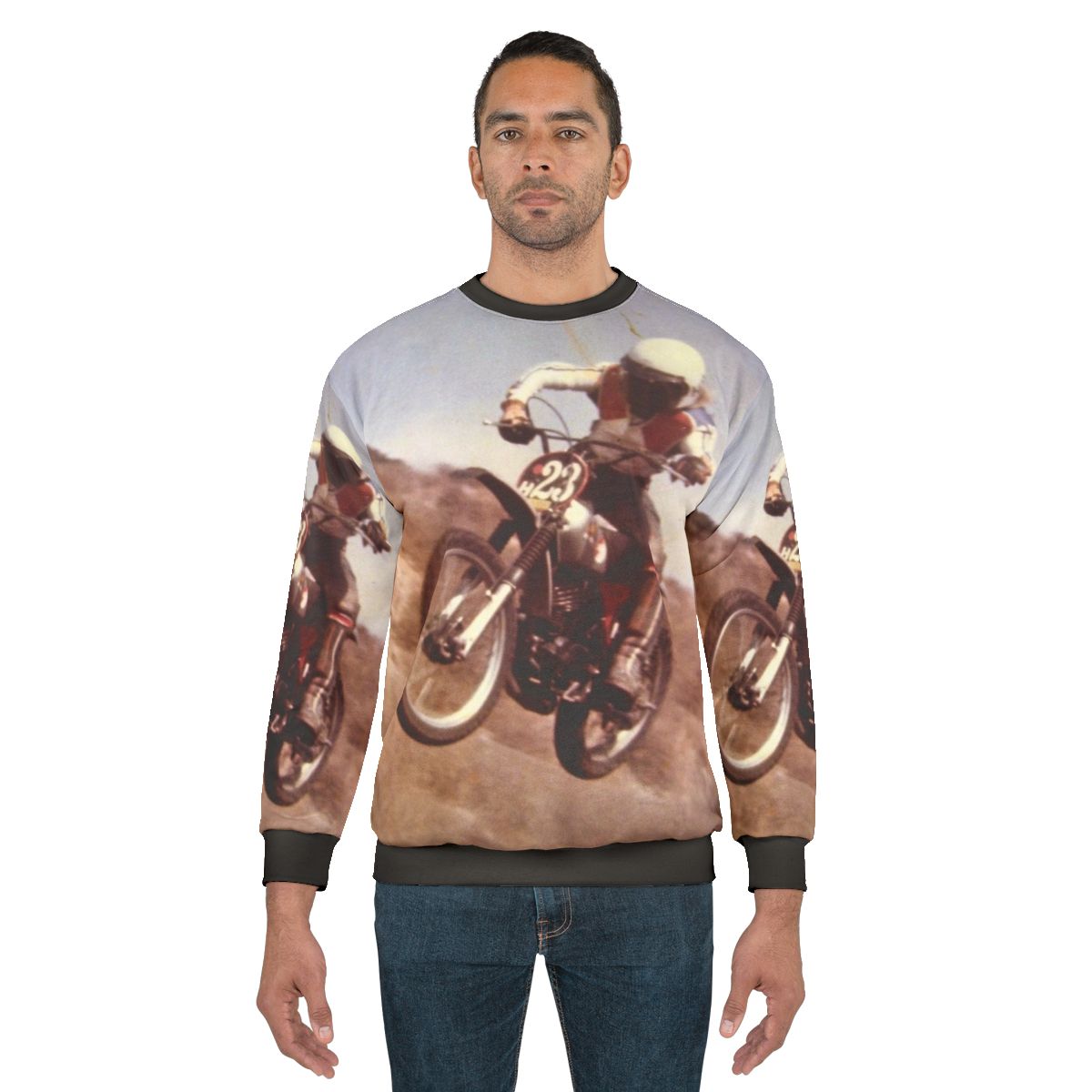Vintage Motocross Moto Man 1 Sweatshirt