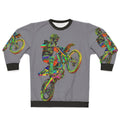 Motocross Sweatshirt with Flower Power Design