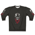 Motorcycle Cat Sweatshirt with Feline in Biker Gear