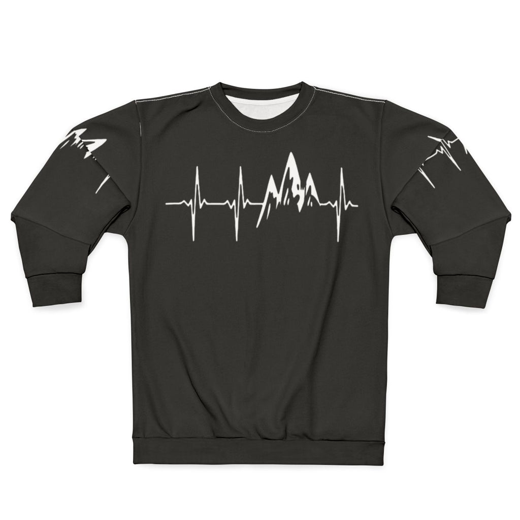 Mountain in My Heartbeat Sweatshirt - Outdoor Adventure Apparel