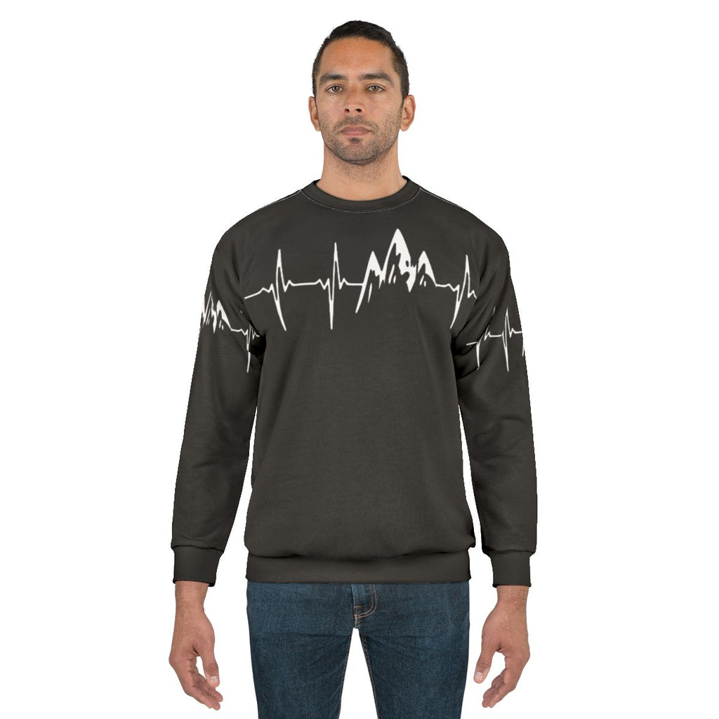Mountain in My Heartbeat Sweatshirt - Outdoor Adventure Apparel