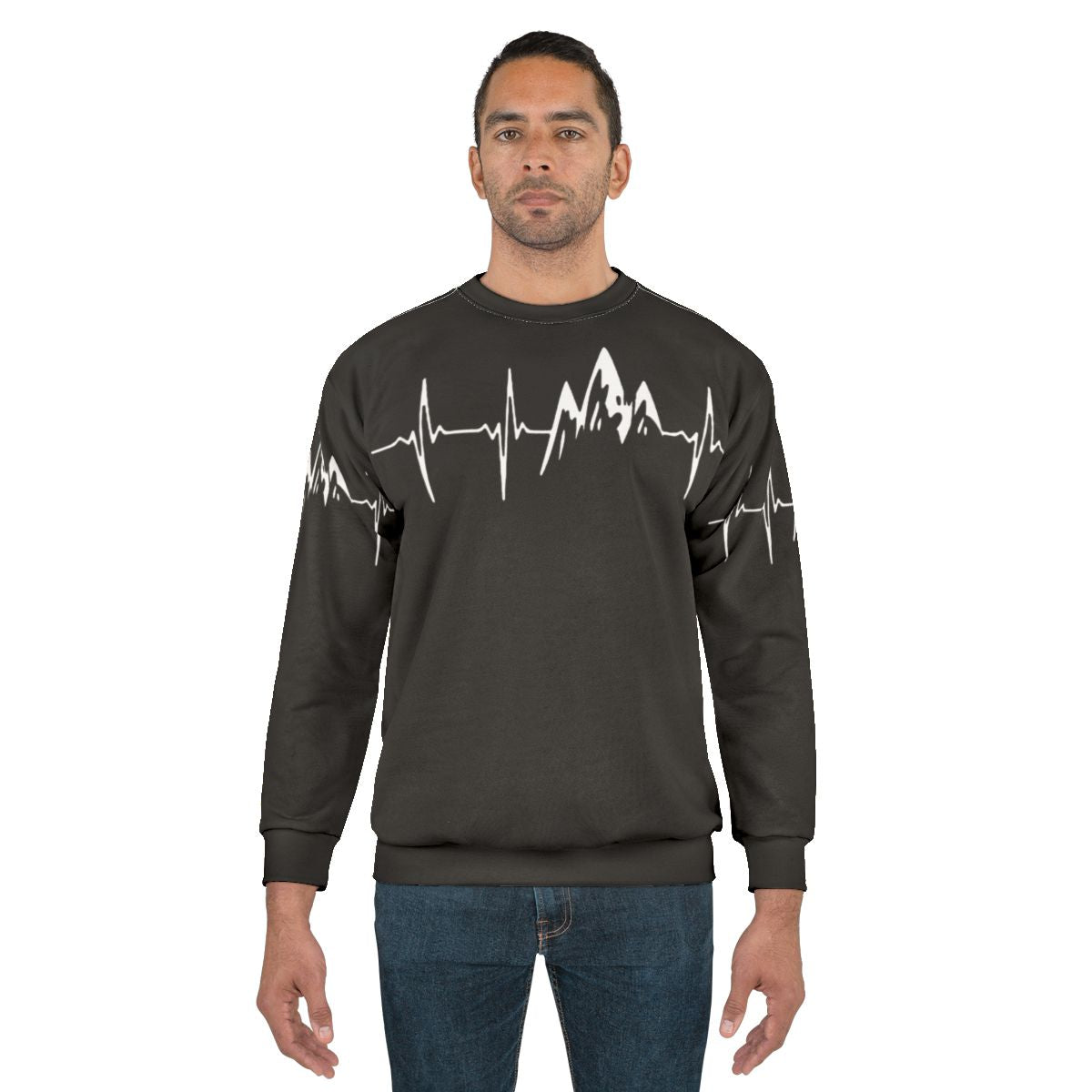 Mountain in My Heartbeat Sweatshirt - Outdoor Adventure Apparel