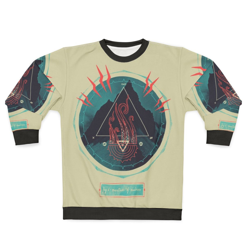 Lovecraft-inspired 'Mountain of Madness' abstract sweatshirt