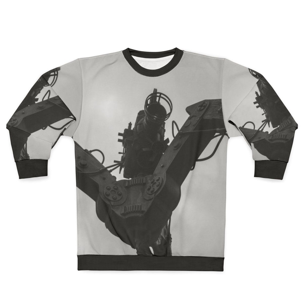 Retro movie camera sweatshirt with a vintage camera design