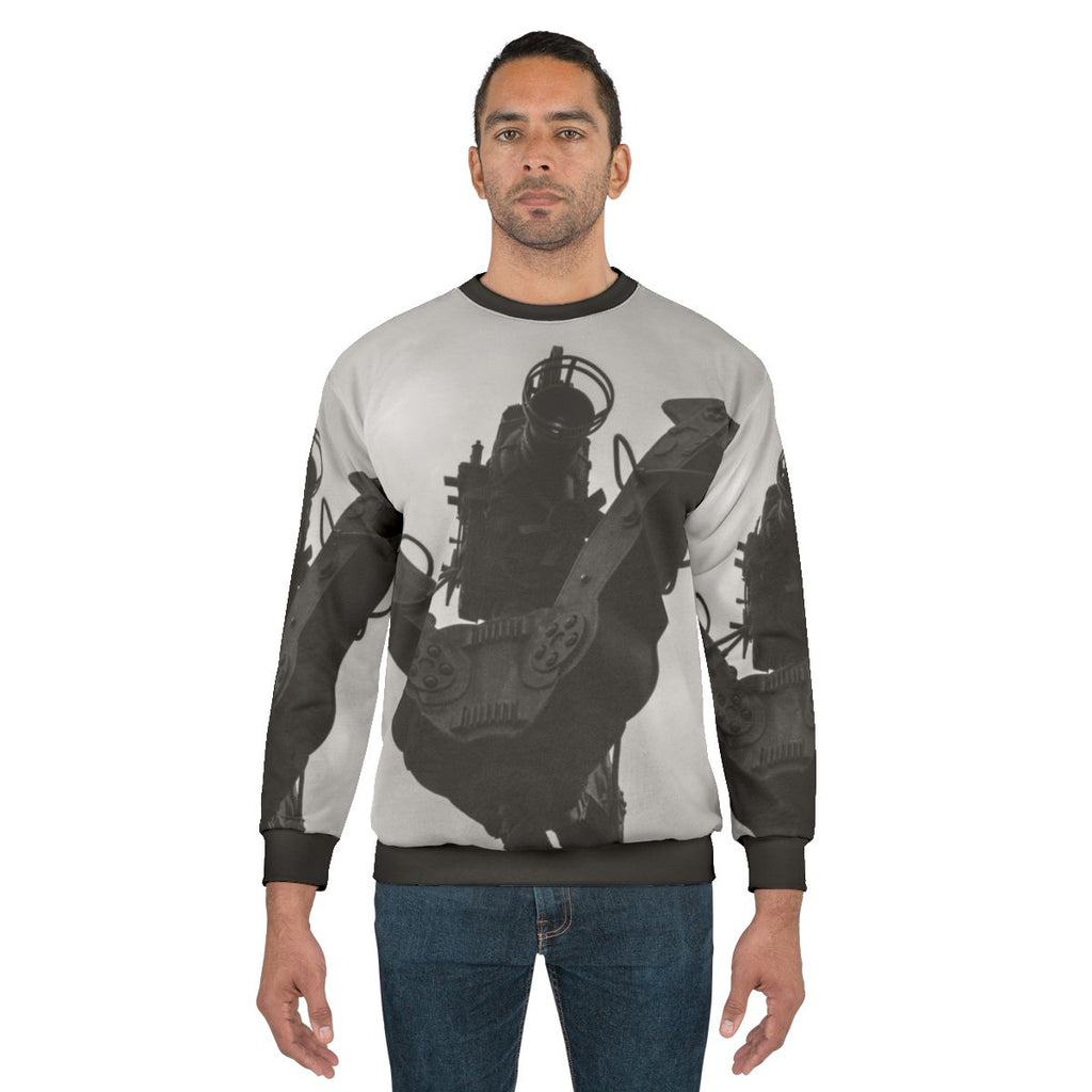 Retro movie camera sweatshirt with a vintage camera design