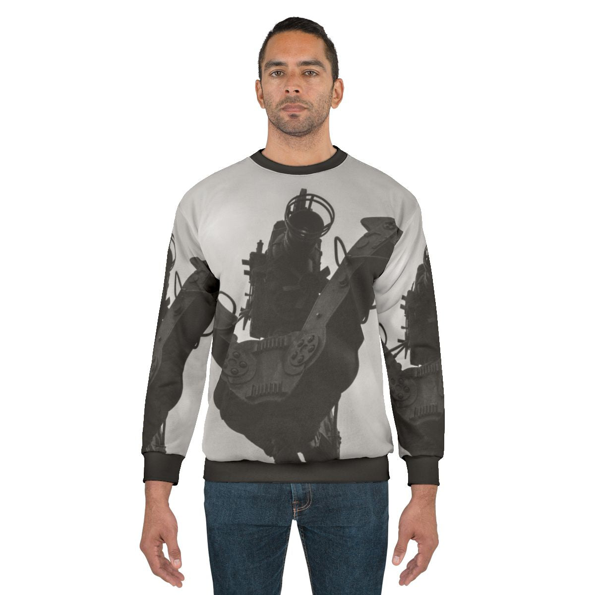 Retro movie camera sweatshirt with a vintage camera design