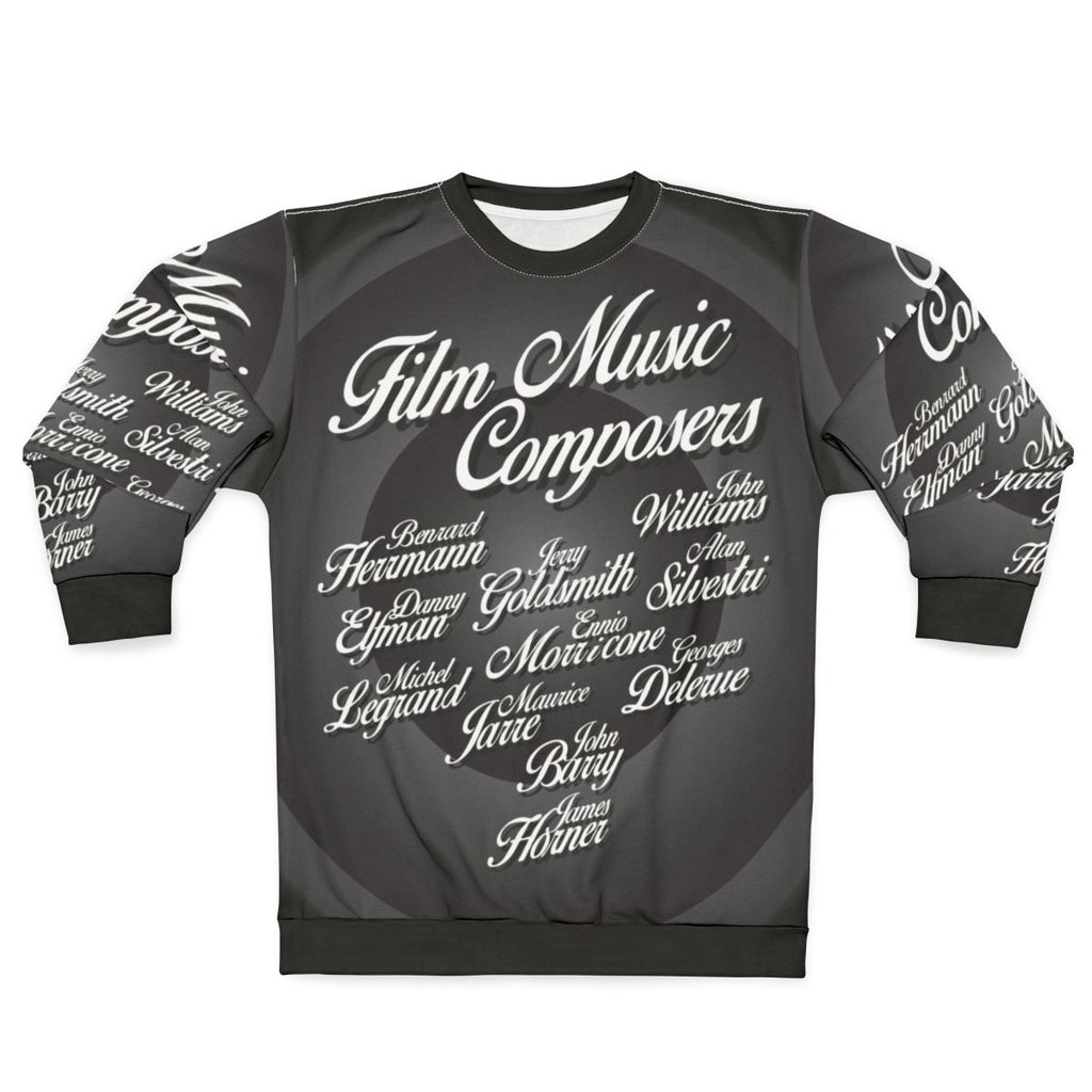 Movie Music Composers Sweatshirt featuring iconic film score composers