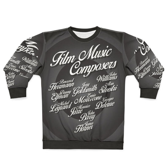 Movie Music Composers Sweatshirt featuring iconic film score composers