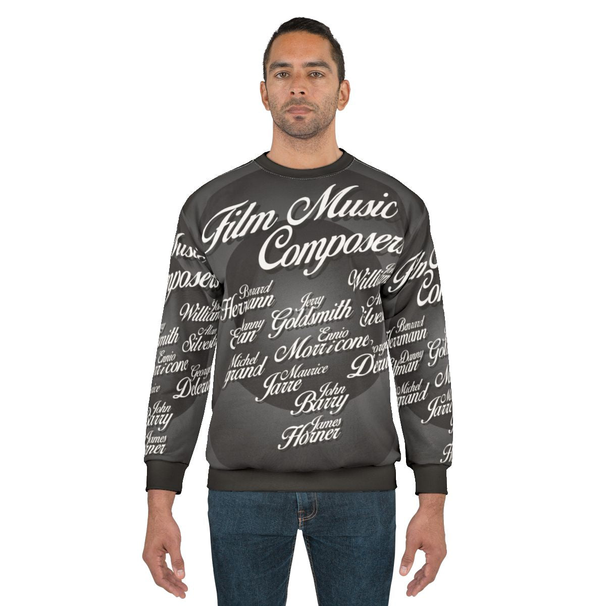 Movie Music Composers Sweatshirt featuring iconic film score composers