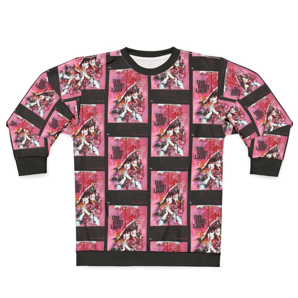 Vintage "My Fair Lady" movie poster printed on a cozy sweatshirt