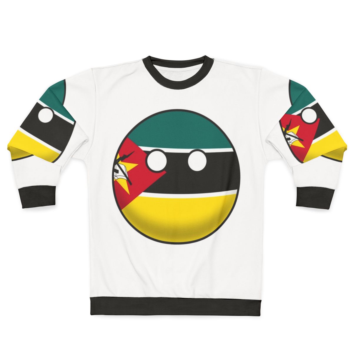 Mozambique Countryball Flag Sweatshirt