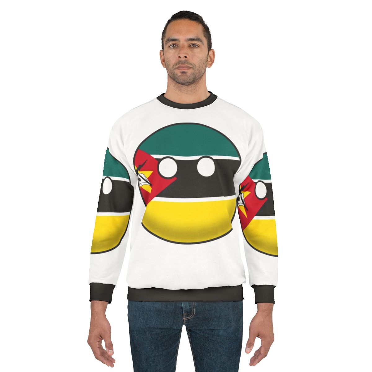 Mozambique Countryball Flag Sweatshirt